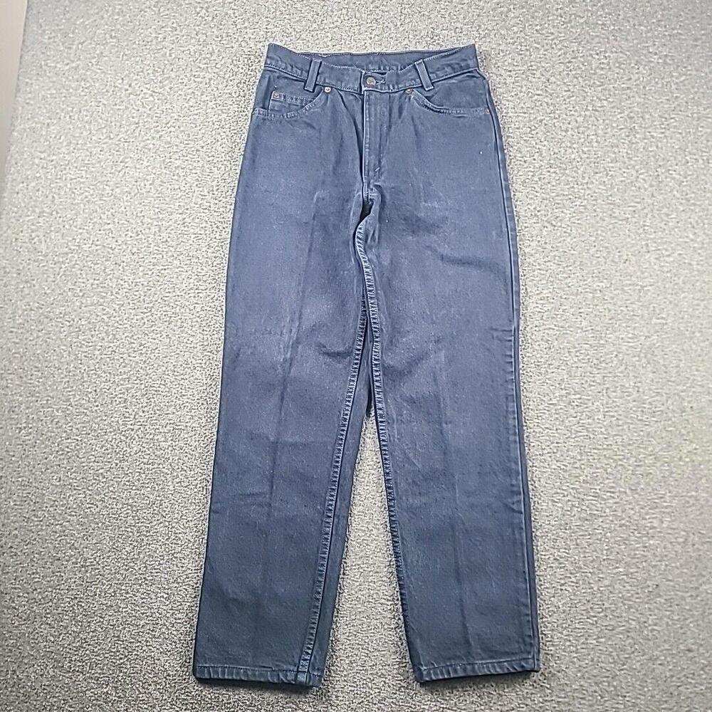 Vintage Levis Jeans 550 Orange Tab USA Size 29x28 Student Blue 90s Batwing Y2K